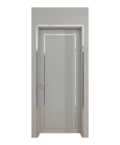 BY-6001V Porte intérieure Laqué Vitrée